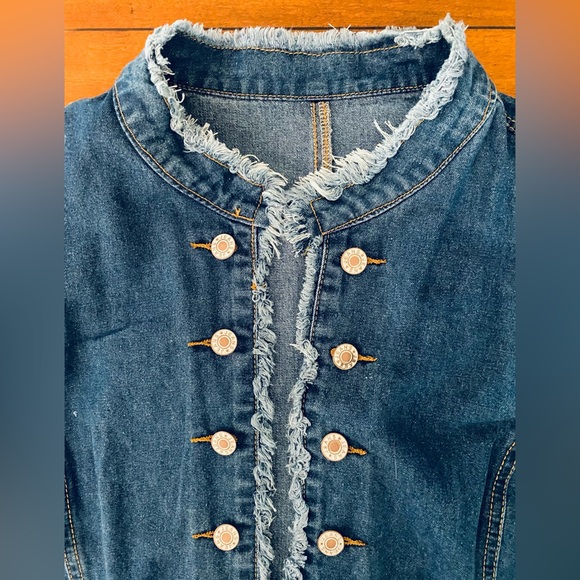 NWT Open Front Military Style Jacket Blazer - Picture 8 of 10